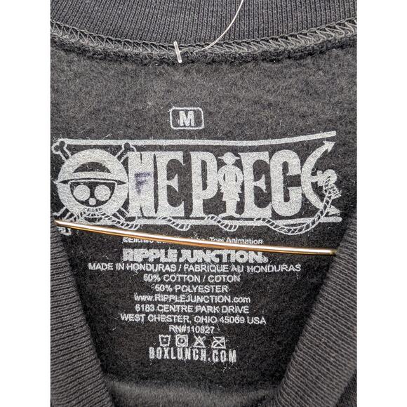 NWT BoxLunch One Piece Monkey D. Luffy Gear 5 Crewneck in Black size Medium - Picture 7 of 8